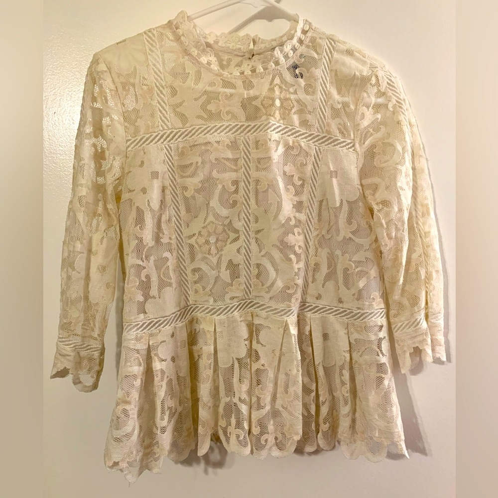 Anthropologie HD in Paris Lace Blouse